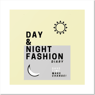 Day and Night Fashion T-SHIRT Men, Women, Kids, Diary, Wall Art Decor, Shopping Posters and Art